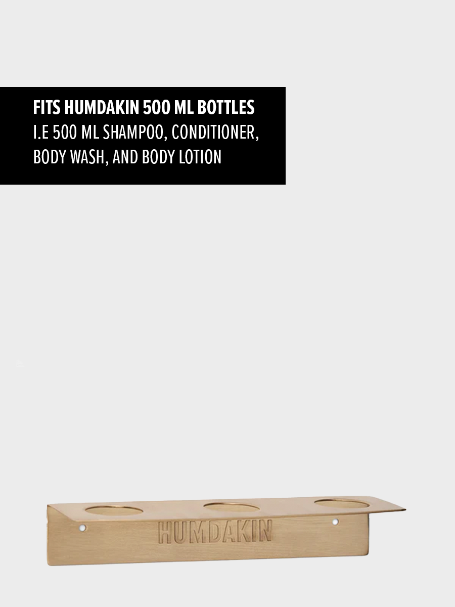 HUMDAKIN Bottle Hanger 500ml. Triple - Brass Diverse 116 Brass