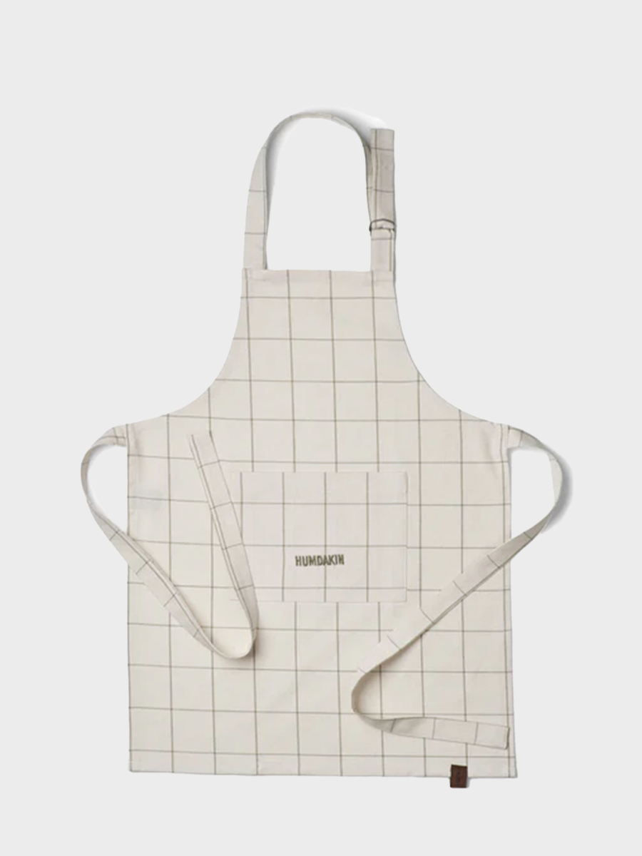 HUMDAKIN Check Apron Organic textiles 102 Leaf
