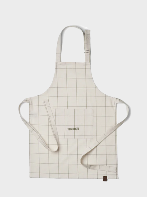 HUMDAKIN Check Apron Organic textiles 102 Leaf