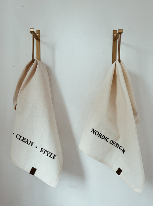 HUMDAKIN Nordic Design - Organic Tea Towel - 2 pack Organic textiles 029 Shell