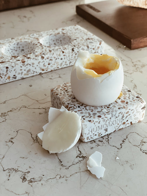 HUMDAKIN Terrazzo Egg Tray Single Terrazzo 138 Red/Beige