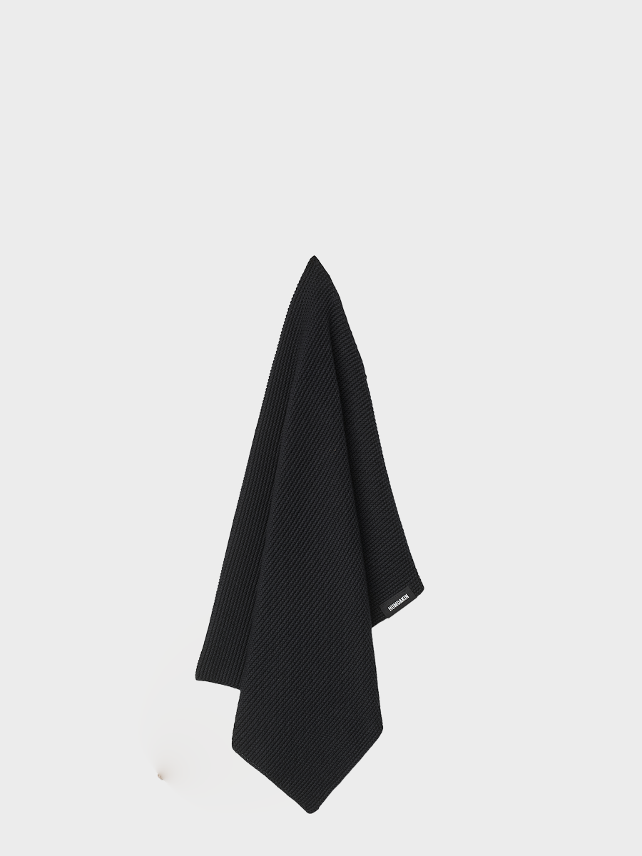 HUMDAKIN Torchon de cuisine tricoté Organic textiles 020 Coal