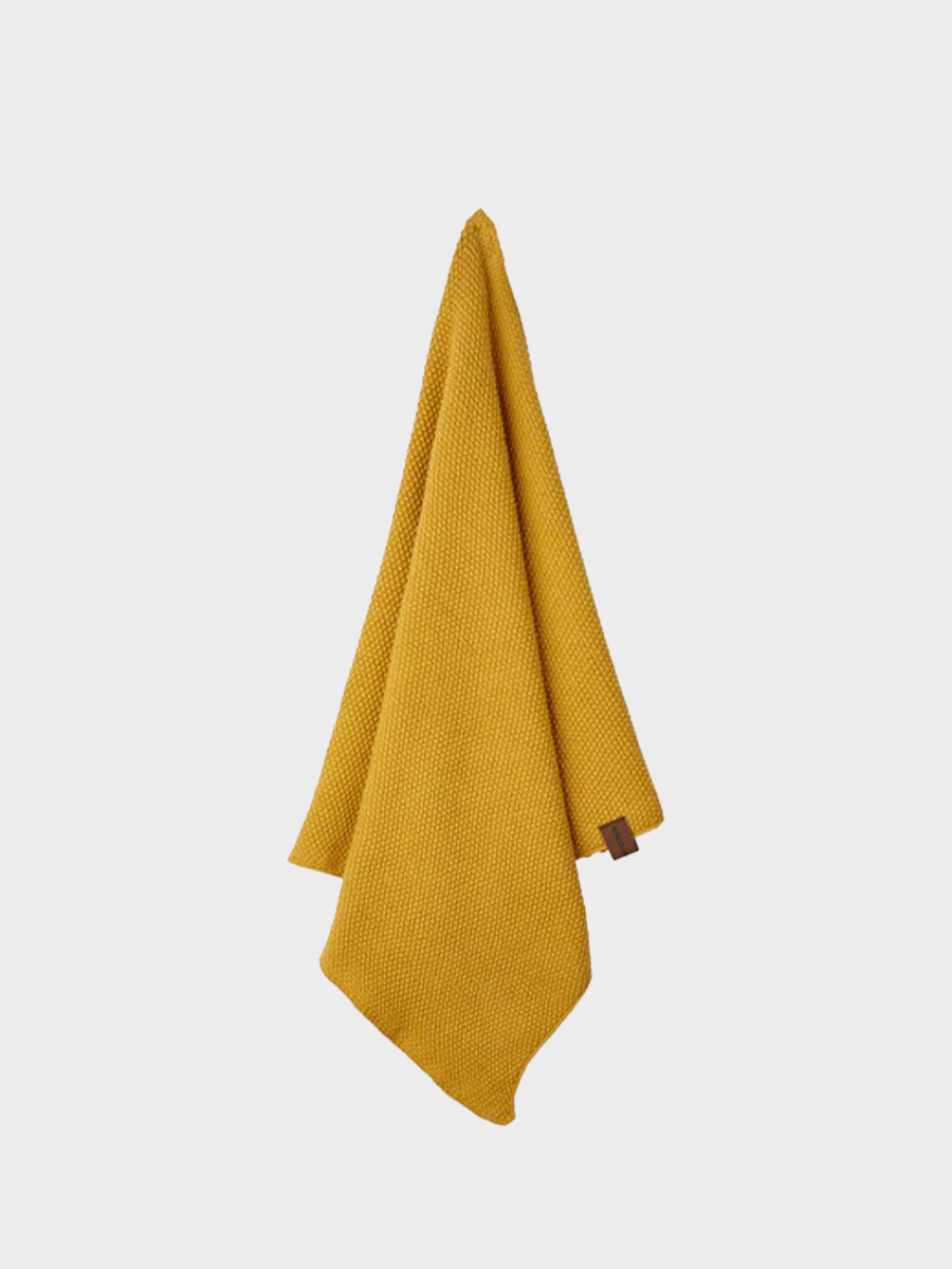 HUMDAKIN Torchon de cuisine tricoté Organic textiles 08 Yellow Fall
