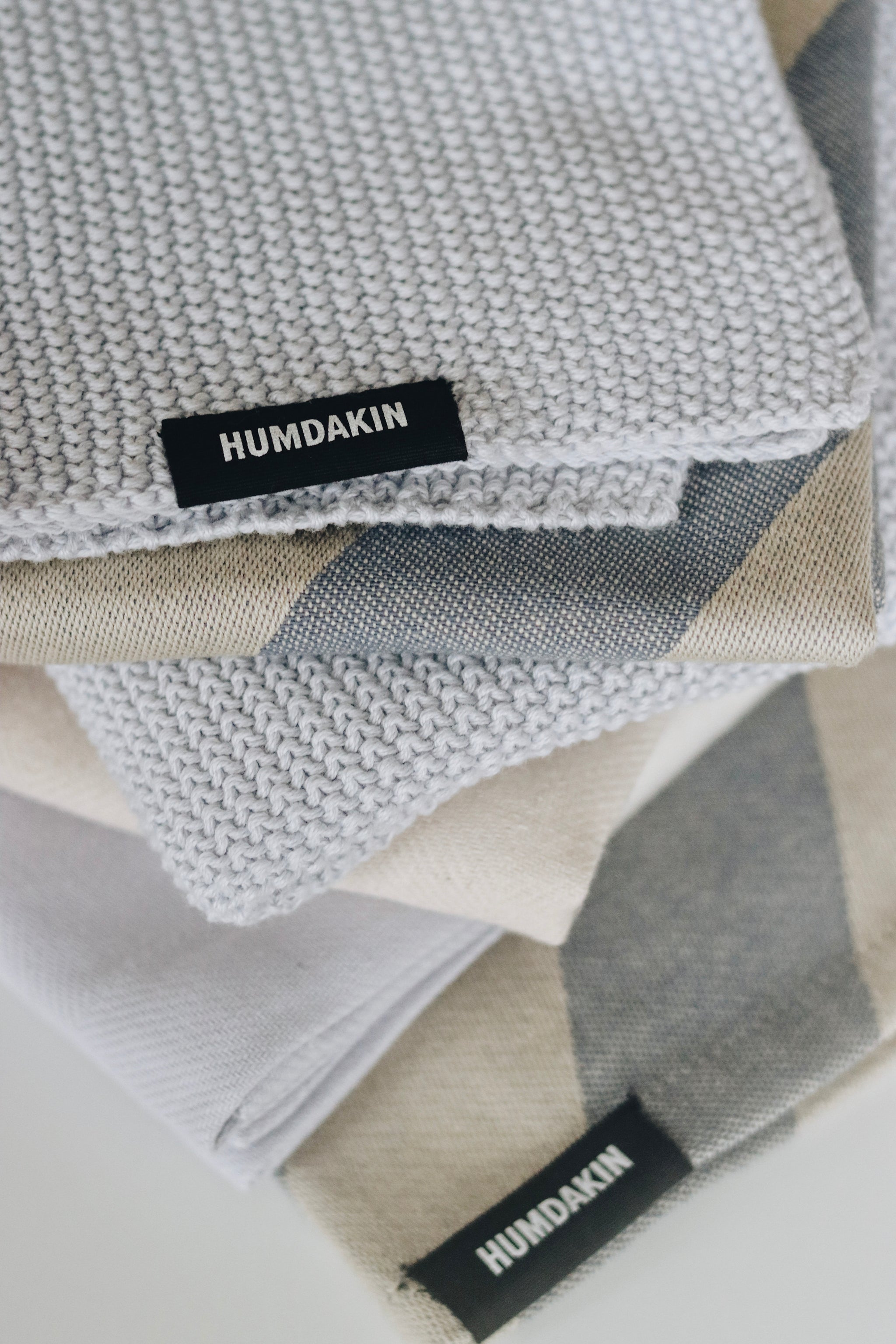HUMDAKIN Torchon de cuisine tricoté Organic textiles 215 Blue Glass