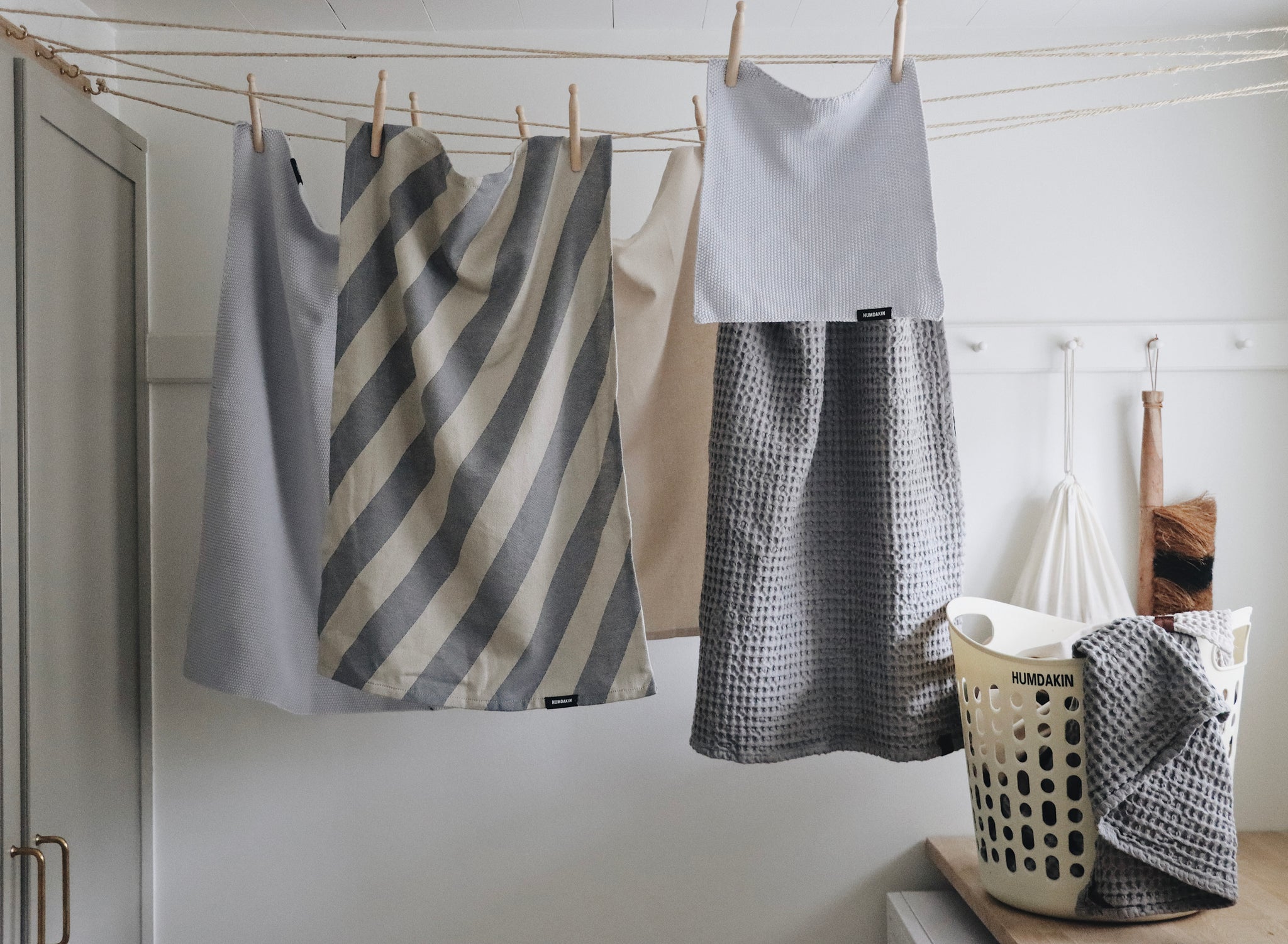 HUMDAKIN Torchon de cuisine tricoté Organic textiles 215 Blue Glass