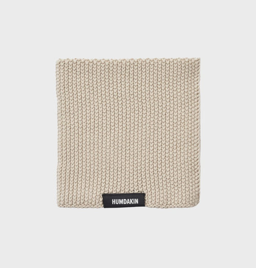 HUMDAKIN Torchon tricoté Organic textiles 01 Light Stone