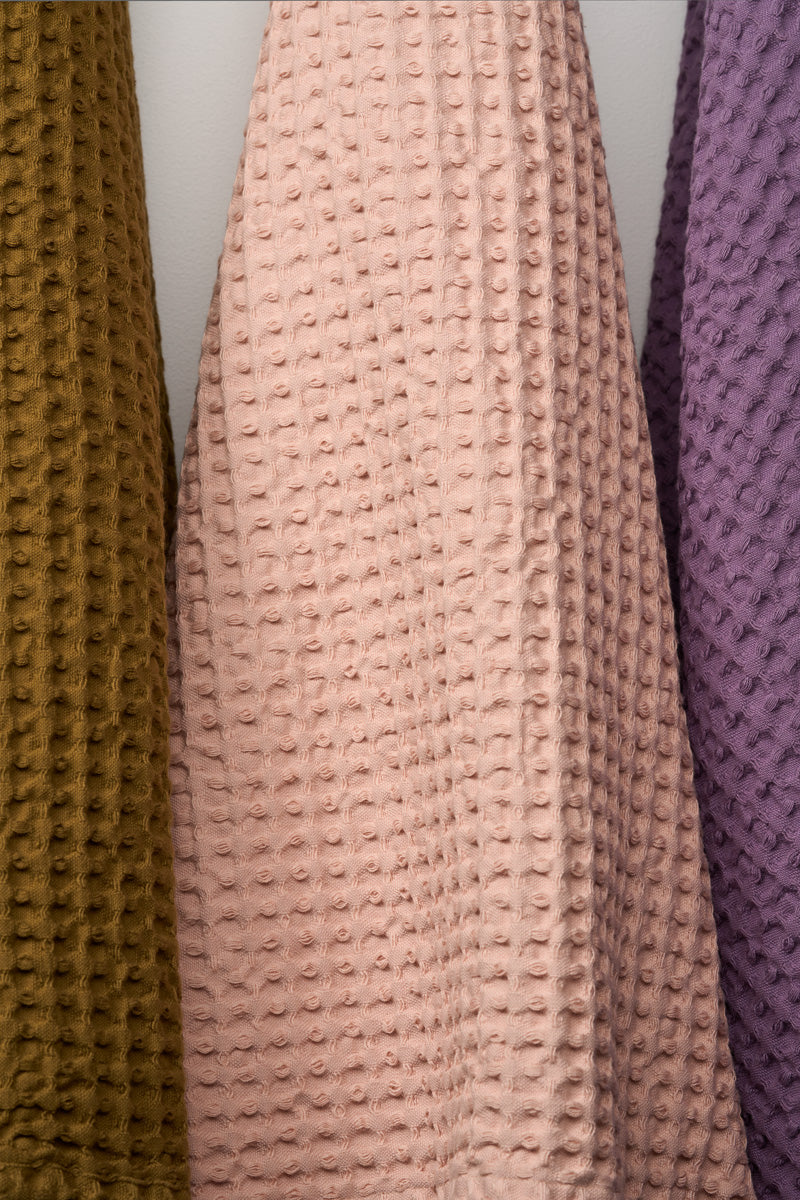 HUMDAKIN Waffle Bath Towel Organic textiles 136 Blush