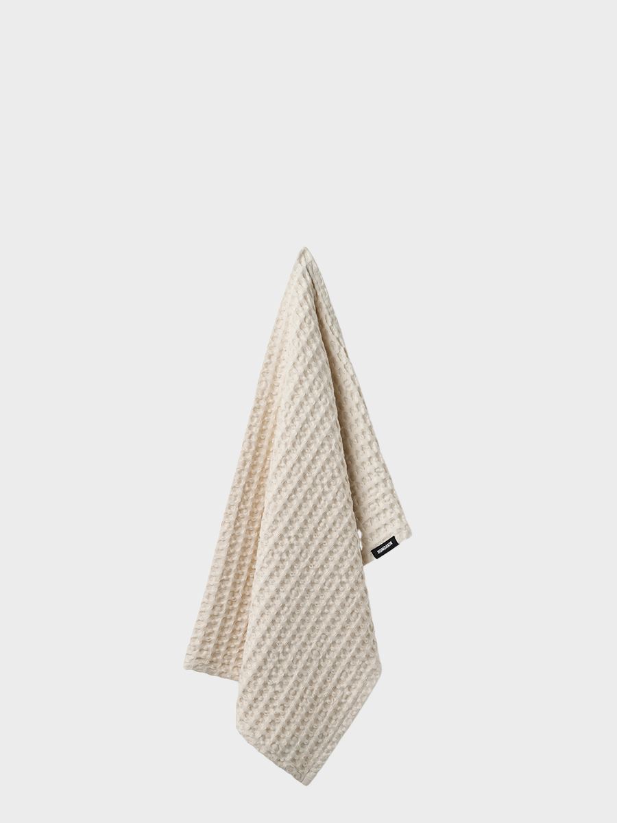 HUMDAKIN Waffle Hand Towel Organic textiles 229 Undyed