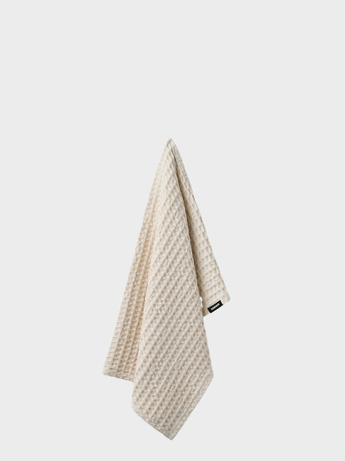 HUMDAKIN Waffle Hand Towel Organic textiles 229 Undyed