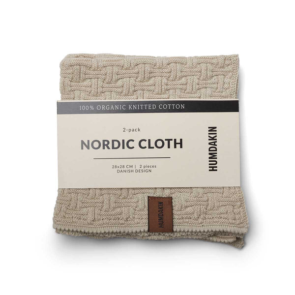 HUMDAKIN Chiffon nordique - pack de 2 Organic textiles 01 Light Stone