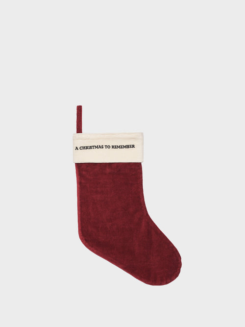 HUMDAKIN Christmas Stocking - Velvet Diverse 212 Maroon