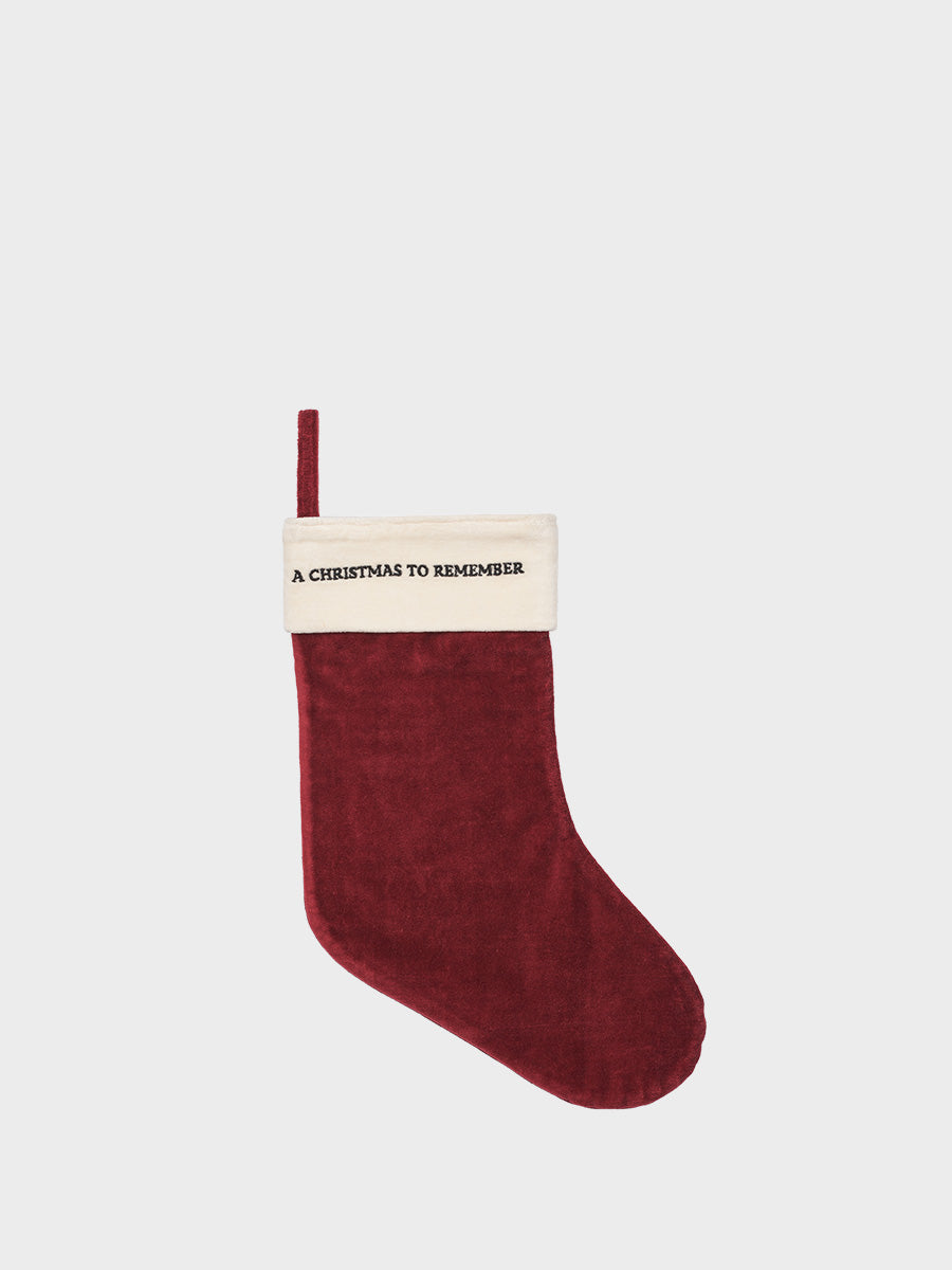 HUMDAKIN Christmas Stocking - Velvet Diverse 212 Maroon