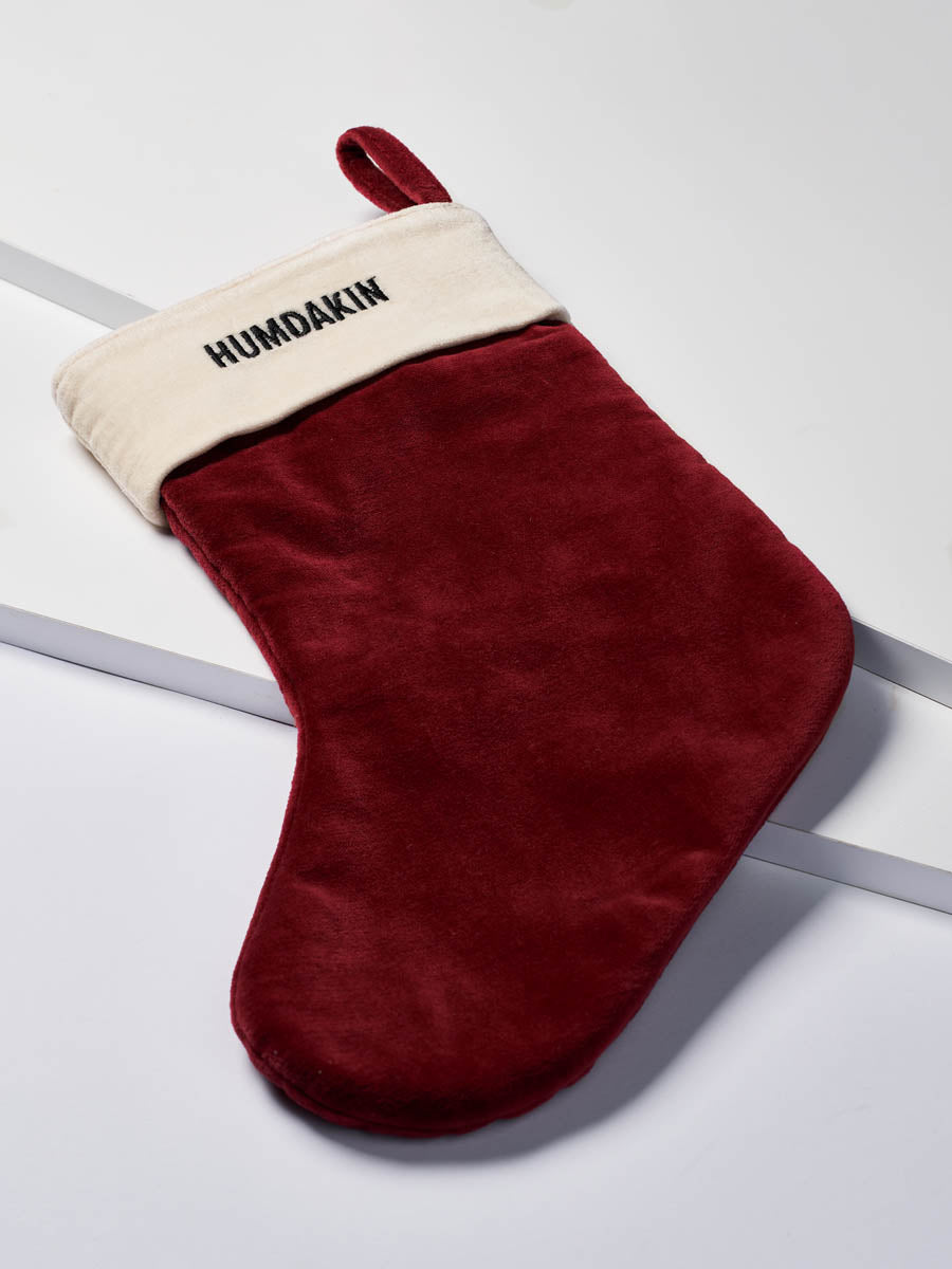 HUMDAKIN Christmas Stocking - Velvet Diverse 212 Maroon