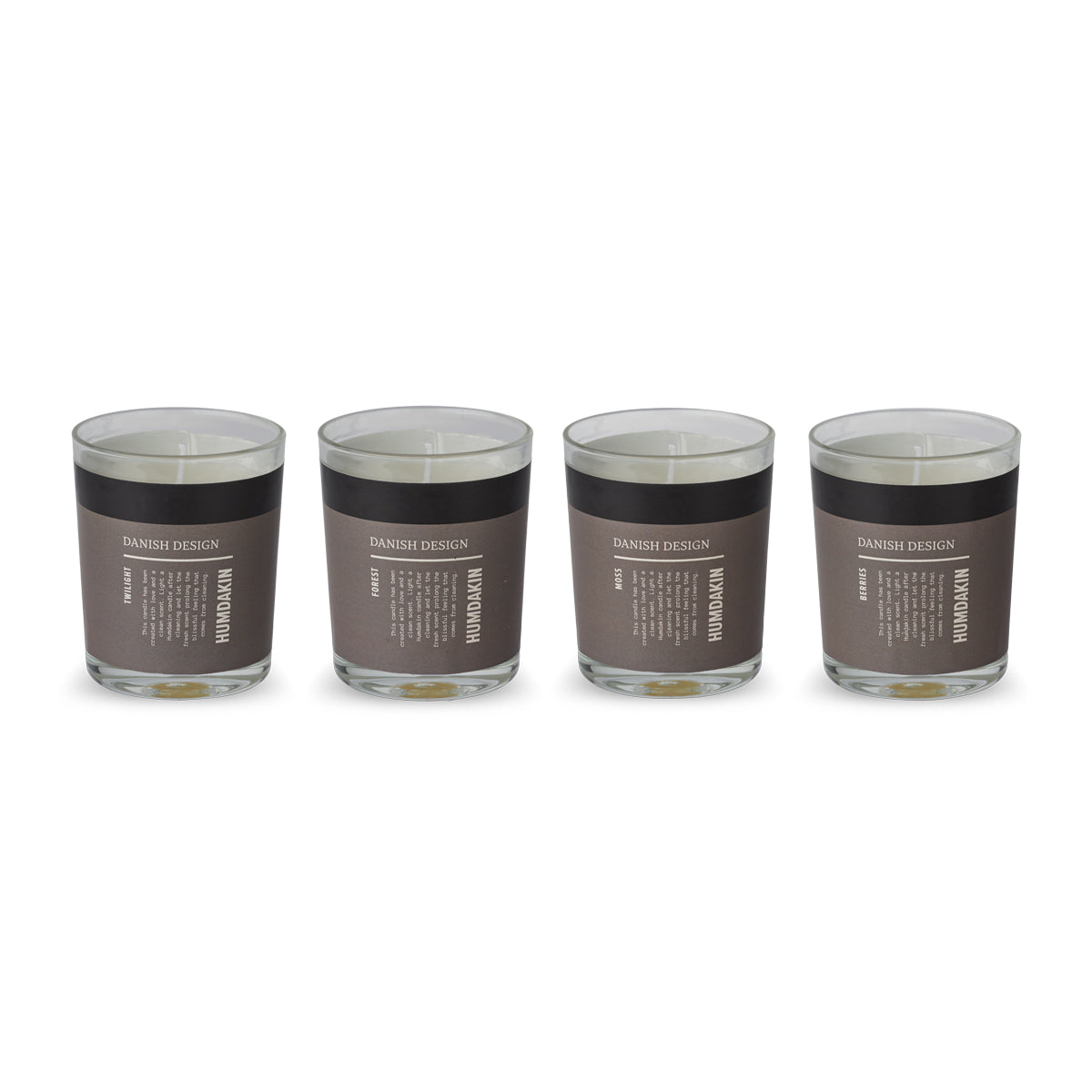 HUMDAKIN "Fresh and Clean" - scented candles, 4 pack Candle 00 Neutral/No color