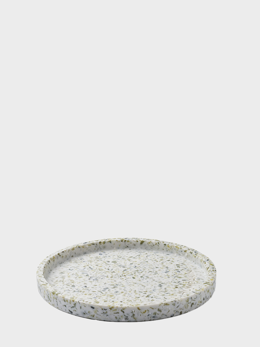 HUMDAKIN Green Terrazzo Round Tray Terrazzo 00 Neutral/No color