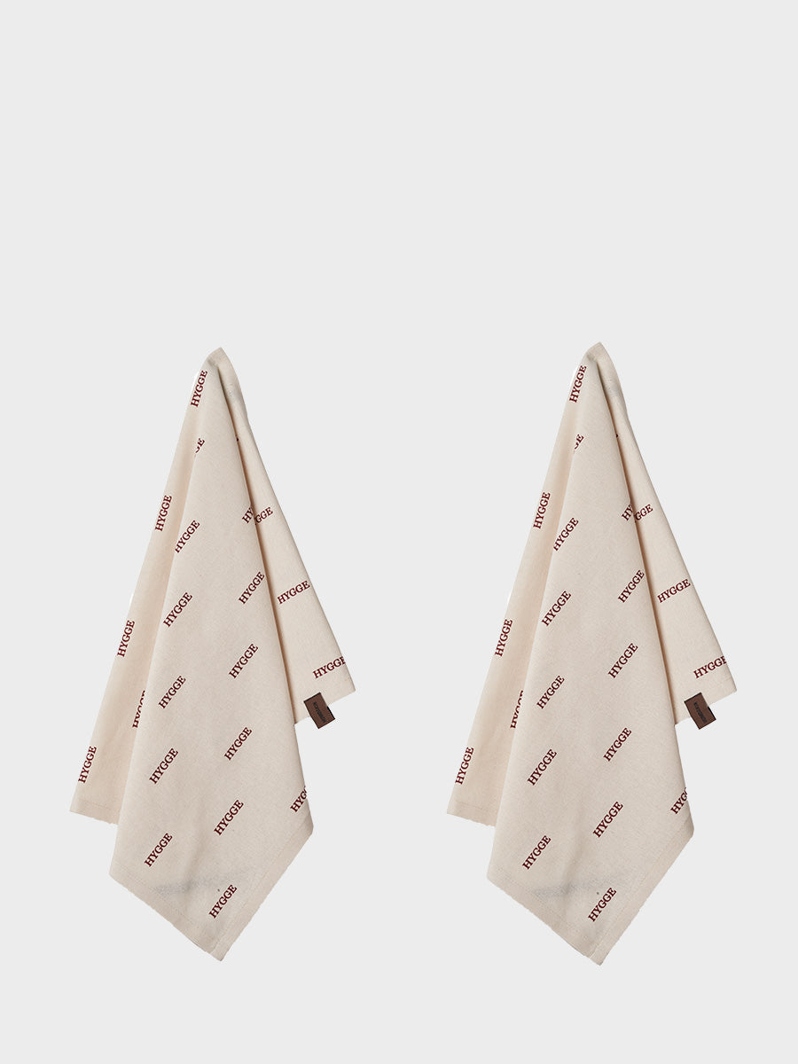 HUMDAKIN Hygge Tea Towel - 2 pack Organic textiles 029 Shell