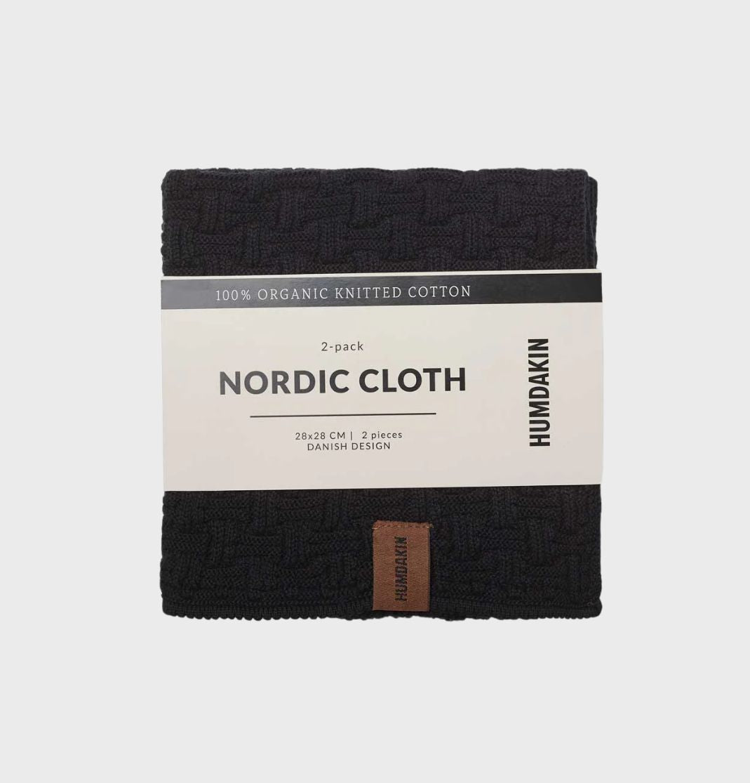 HUMDAKIN Nordic Cloth 2-pack Organic textiles 020 Coal