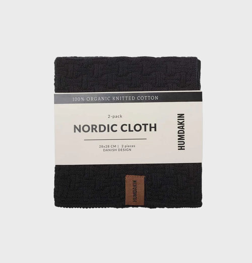 HUMDAKIN Nordic Cloth 2-pack Organic textiles 020 Coal