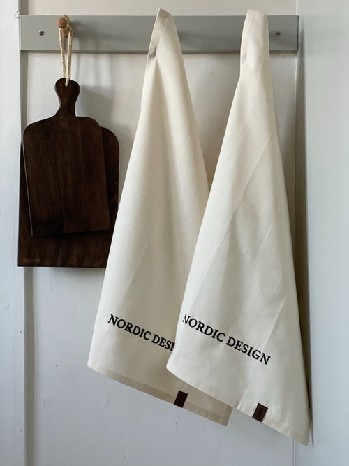 HUMDAKIN Nordic Design - Organic Tea Towel - 2 pack Organic textiles 029 Shell