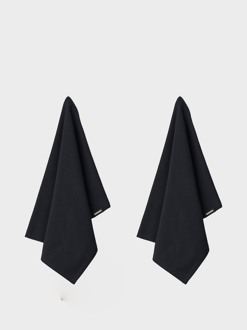 HUMDAKIN Organic Tea Towel - 2 pack Organic Textiles 020 Coal