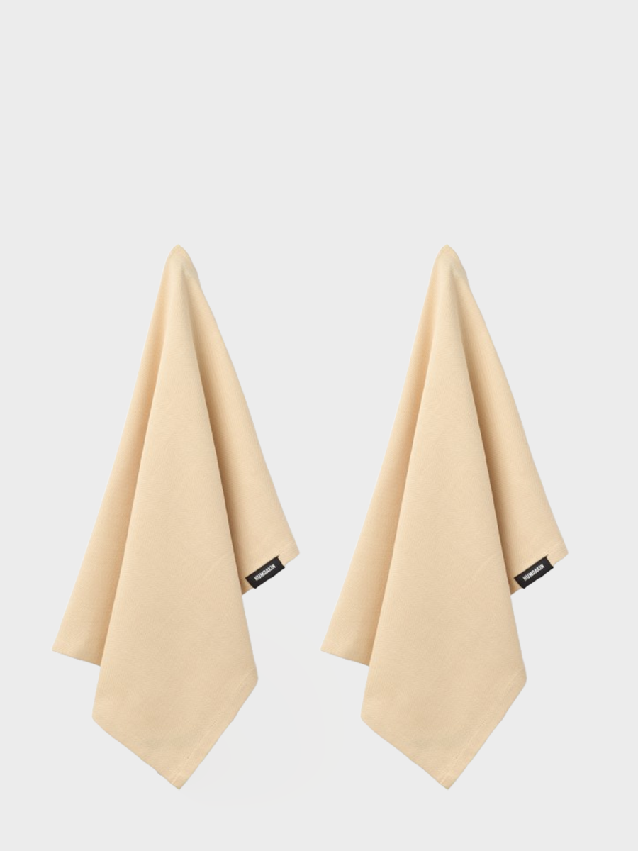 HUMDAKIN Organic Tea Towel - 2 pack Organic textiles 246 Soft Sand