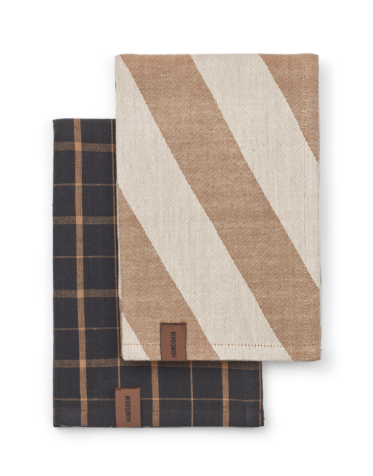 HUMDAKIN Recycled Cotton Tea Towel - 2 pack Organic Textiles 205 Beige Candy