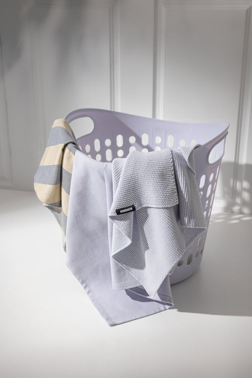 HUMDAKIN Recycled Cotton Tea Towel - 2 pack Organic Textiles 225 Blue Candy