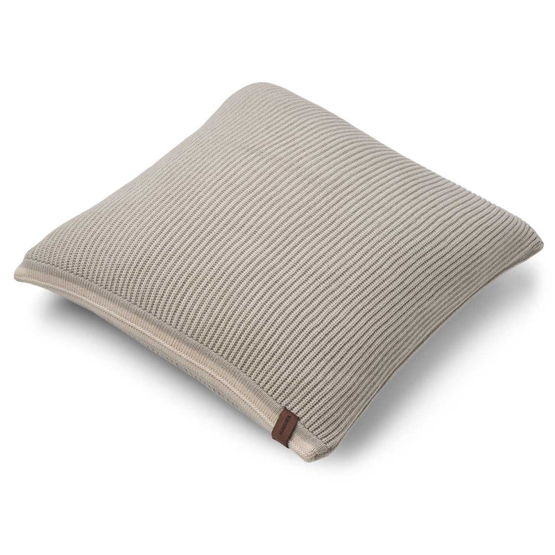 HUMDAKIN Rib Pillow 40 x 40 cm. Organic textiles 134 Lt.Stone/Shell