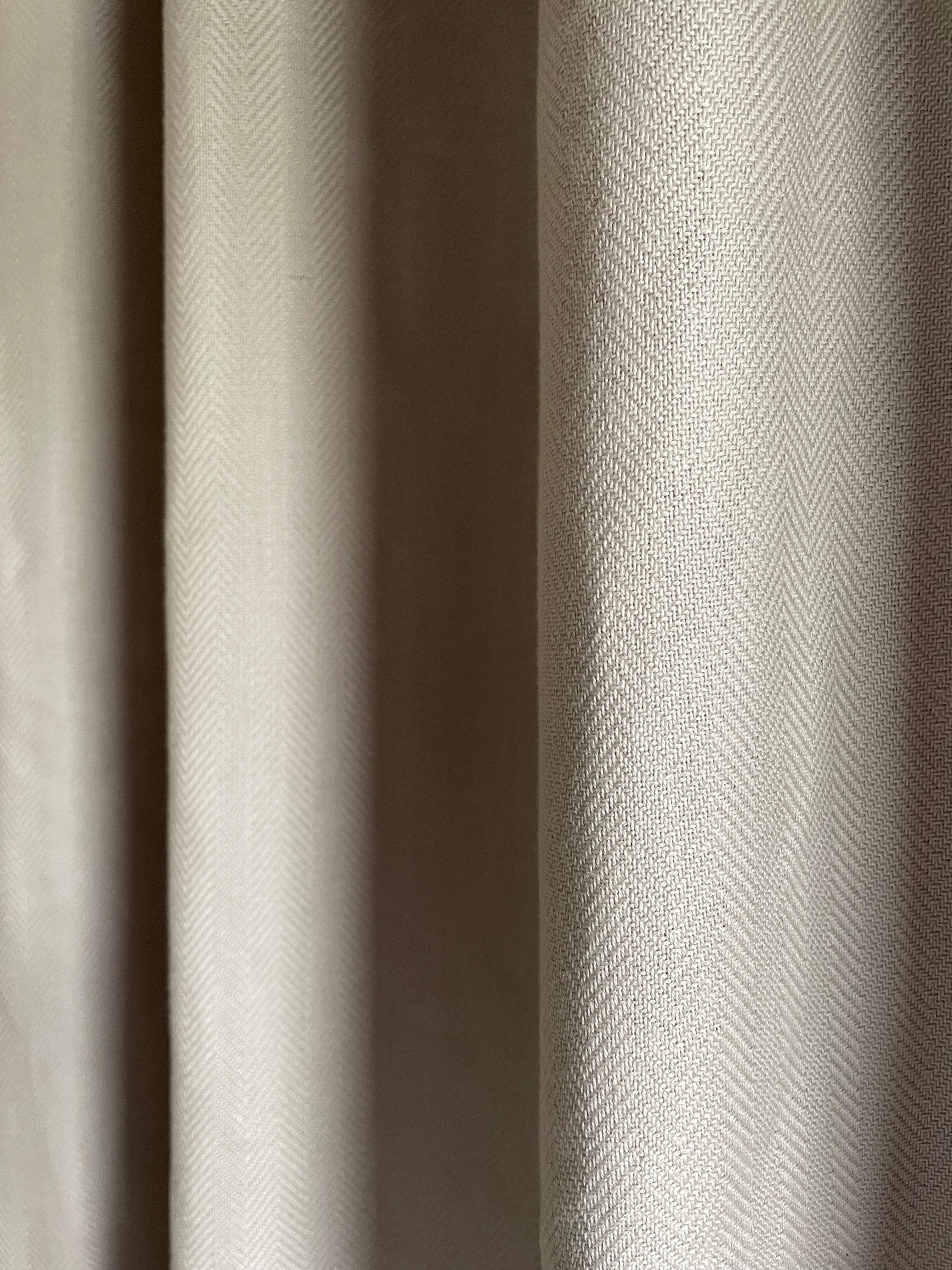 HUMDAKIN Shower Curtain Organic textiles 01 Light Stone