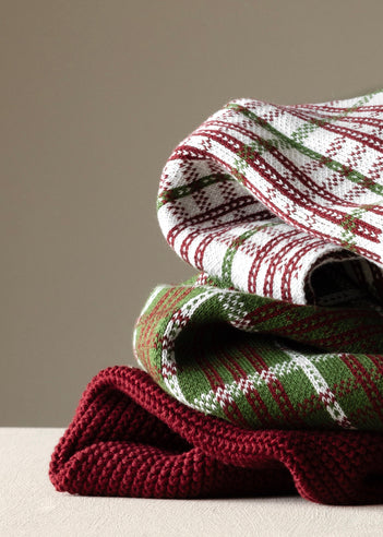 HUMDAKIN Torchon de cuisine tricoté Organic textiles 245 Festive Forest