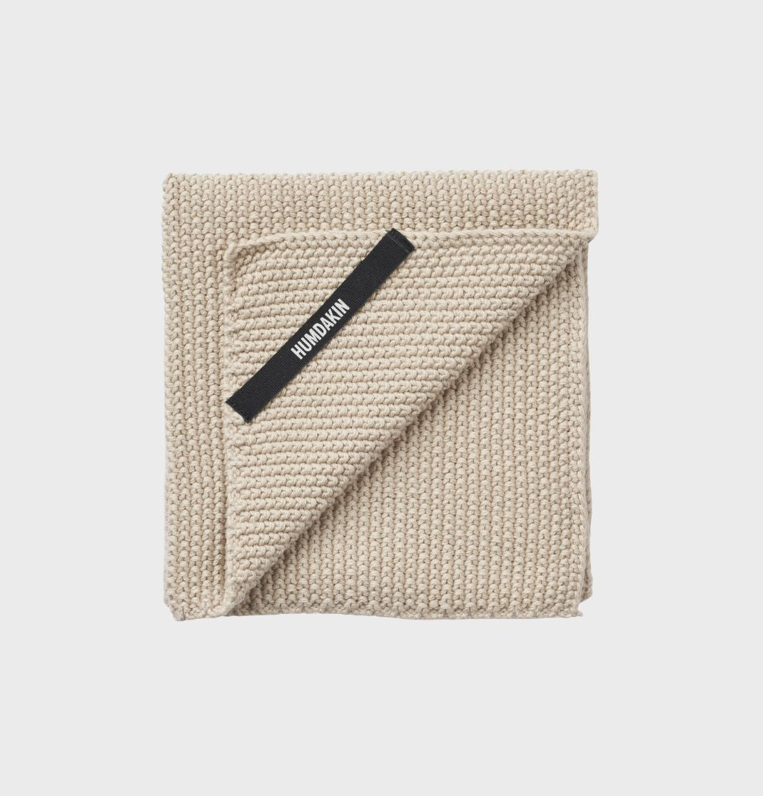 HUMDAKIN Torchon tricoté Organic textiles 01 Light Stone