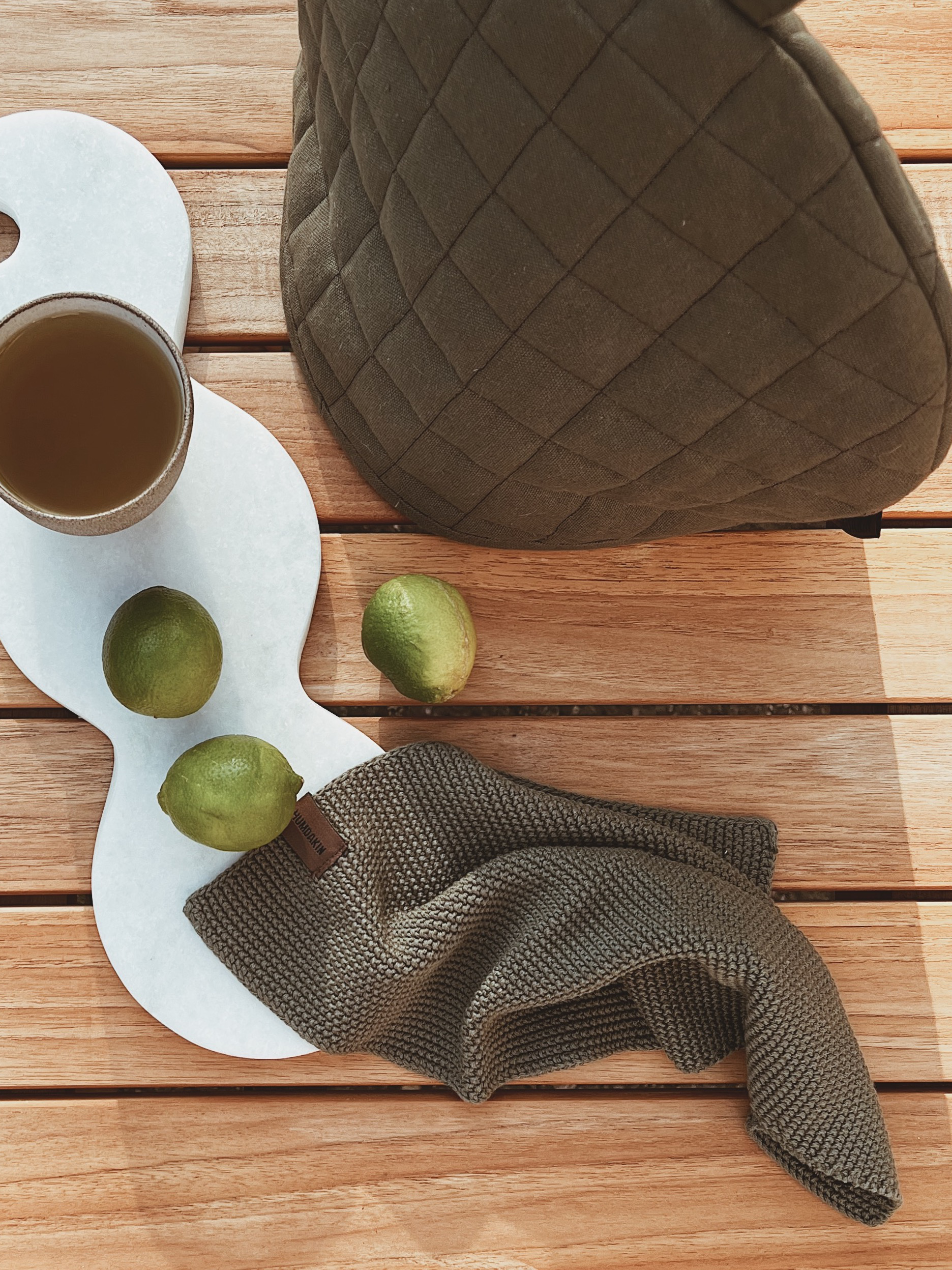 HUMDAKIN Torchon tricoté Organic textiles 149 Evergreen